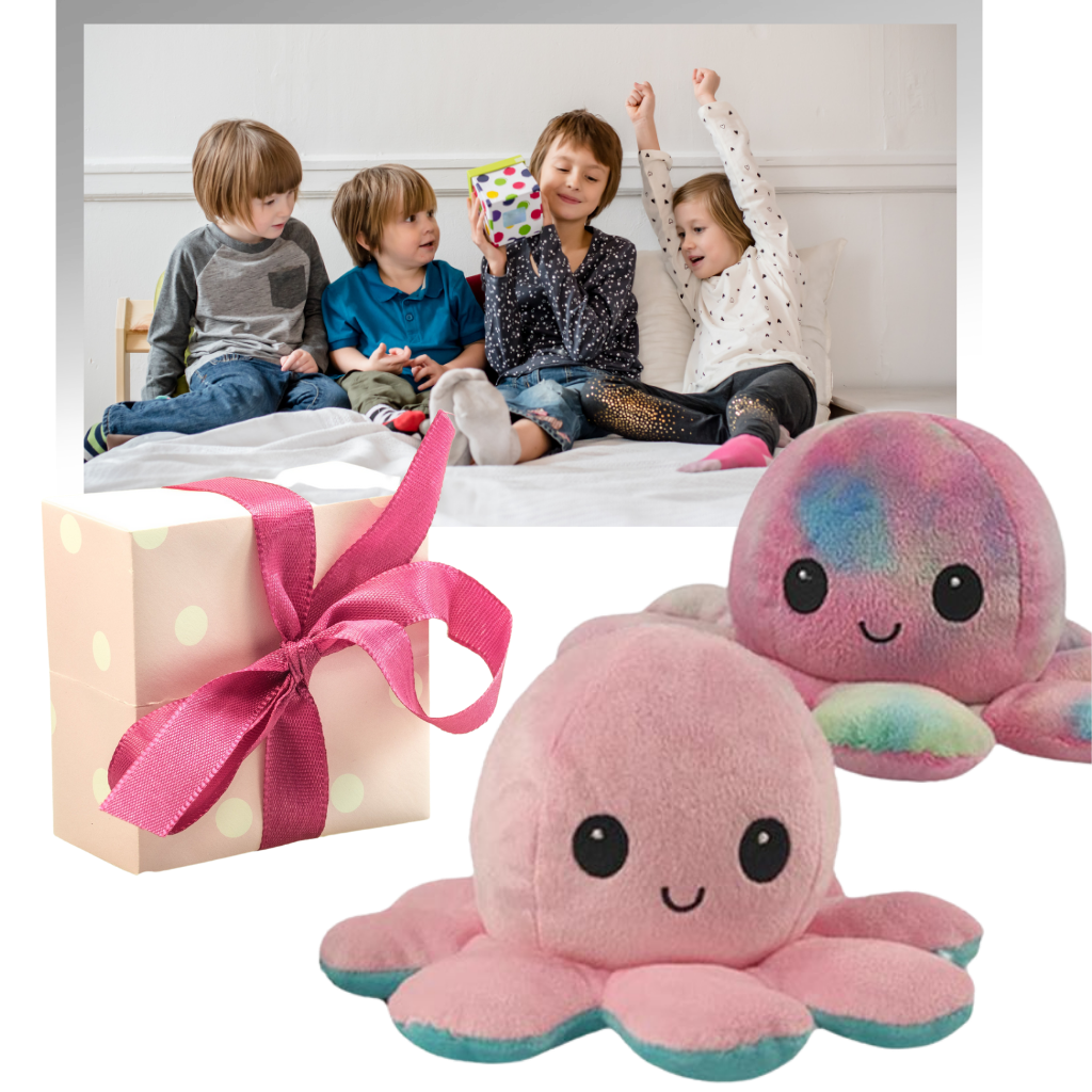Reversible Mini Octopus Plush toy