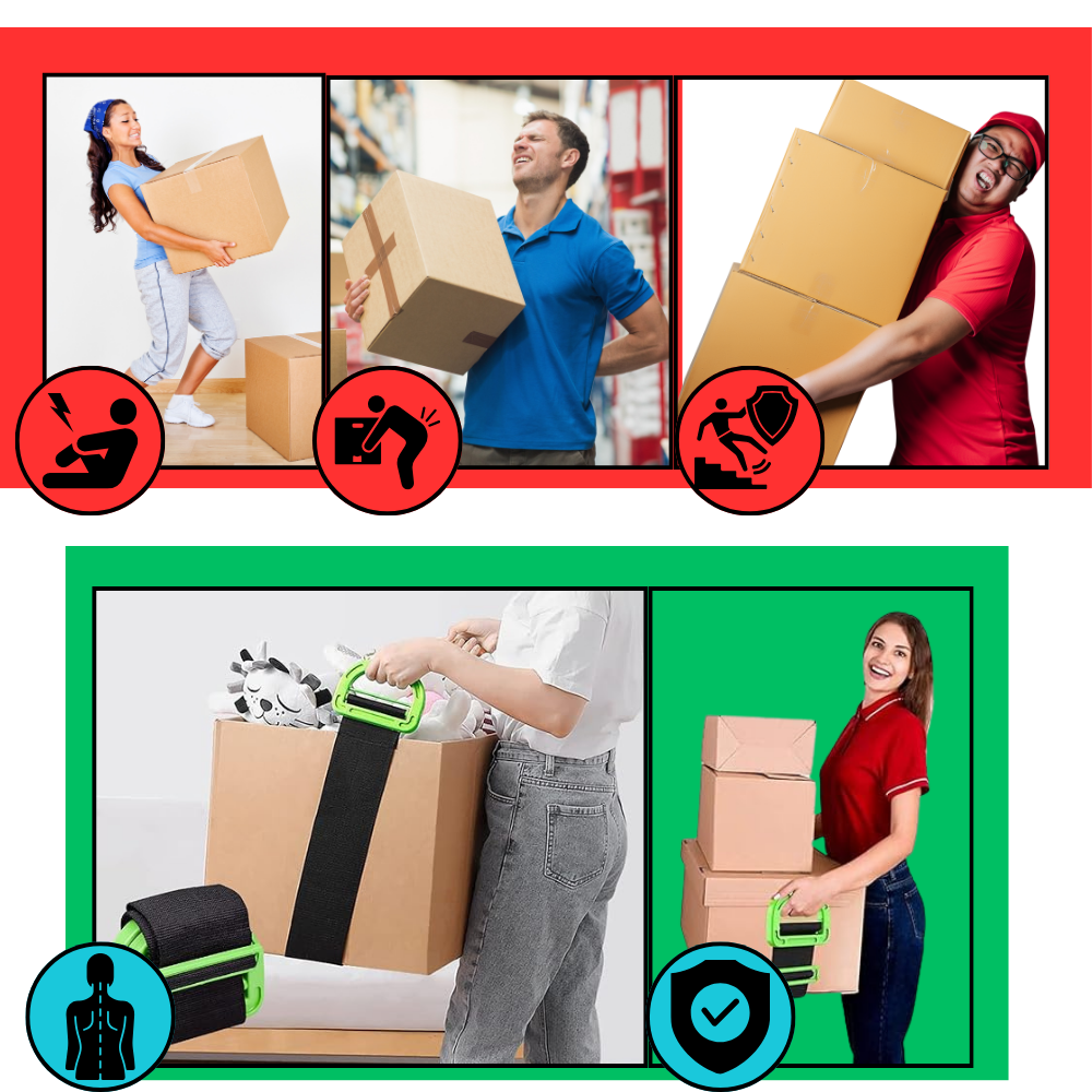 High Capacity Furniture Lifting Straps - Ozerty