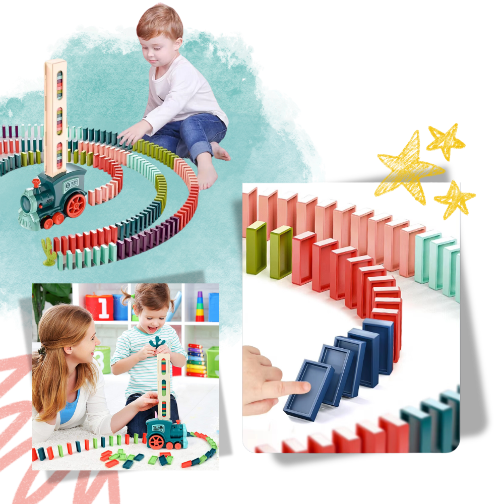 Interactive Automatic Domino Train - Ozerty