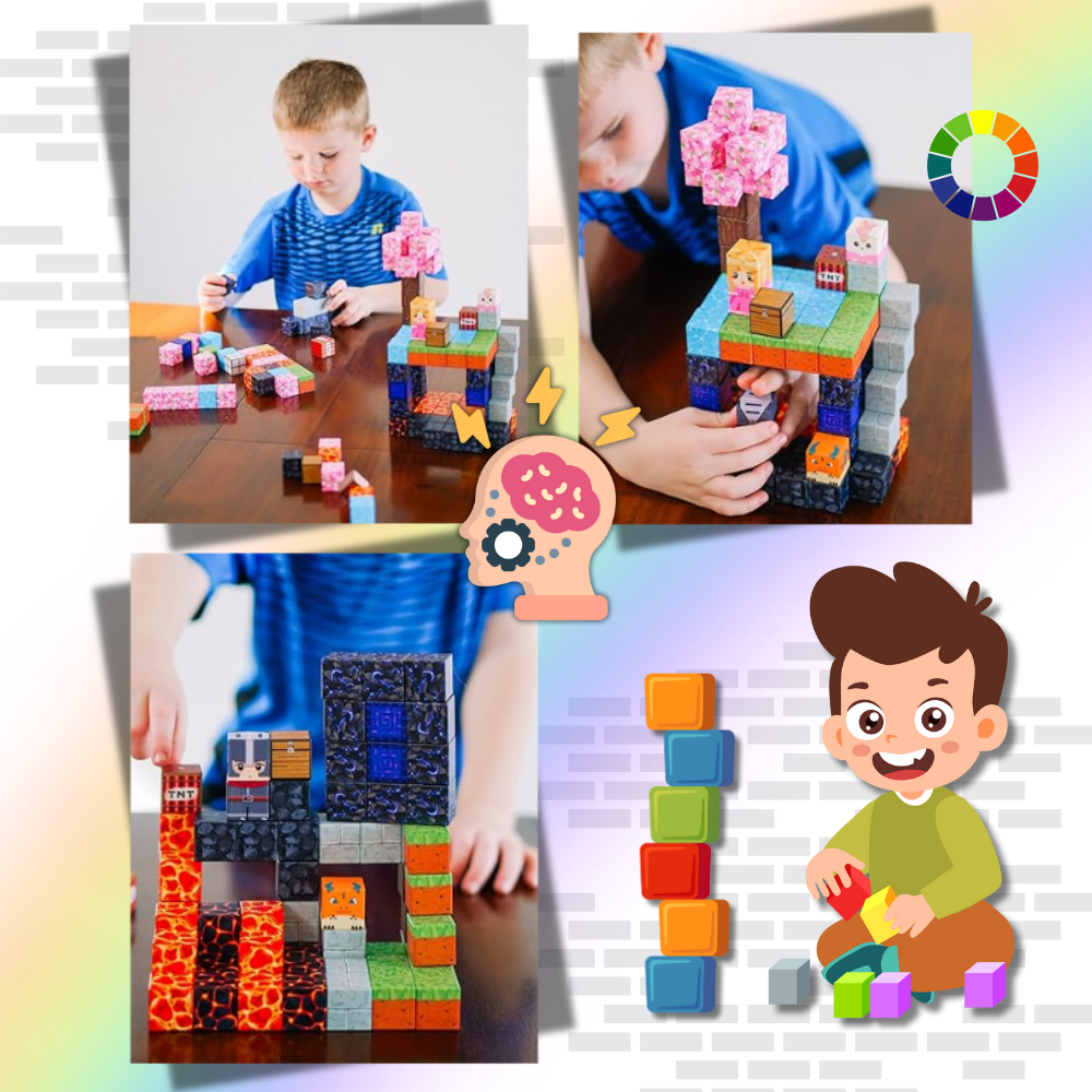 Educational Magnetic Minecraft Blocks - Ozerty