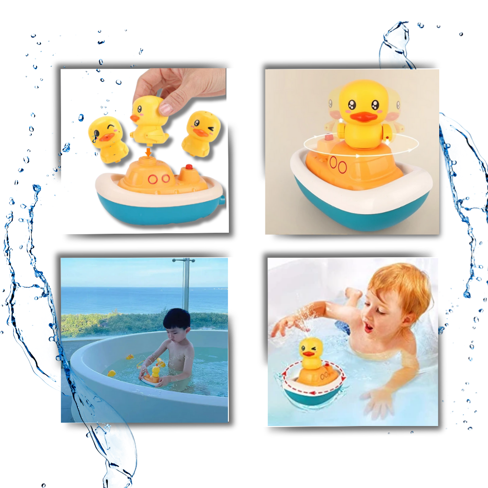 Triple Splash Duck Bath Toys - Ozerty