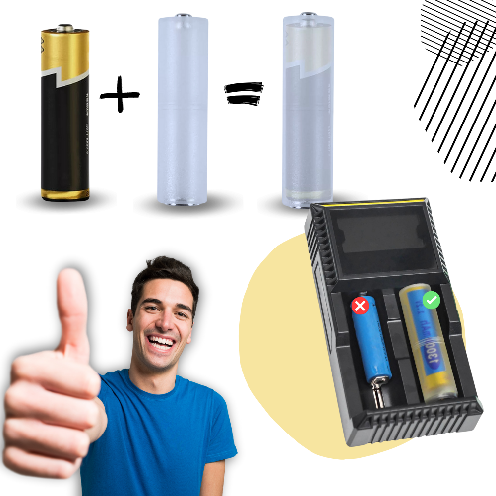 Universal AAA to AA Battery Converter - Ozerty