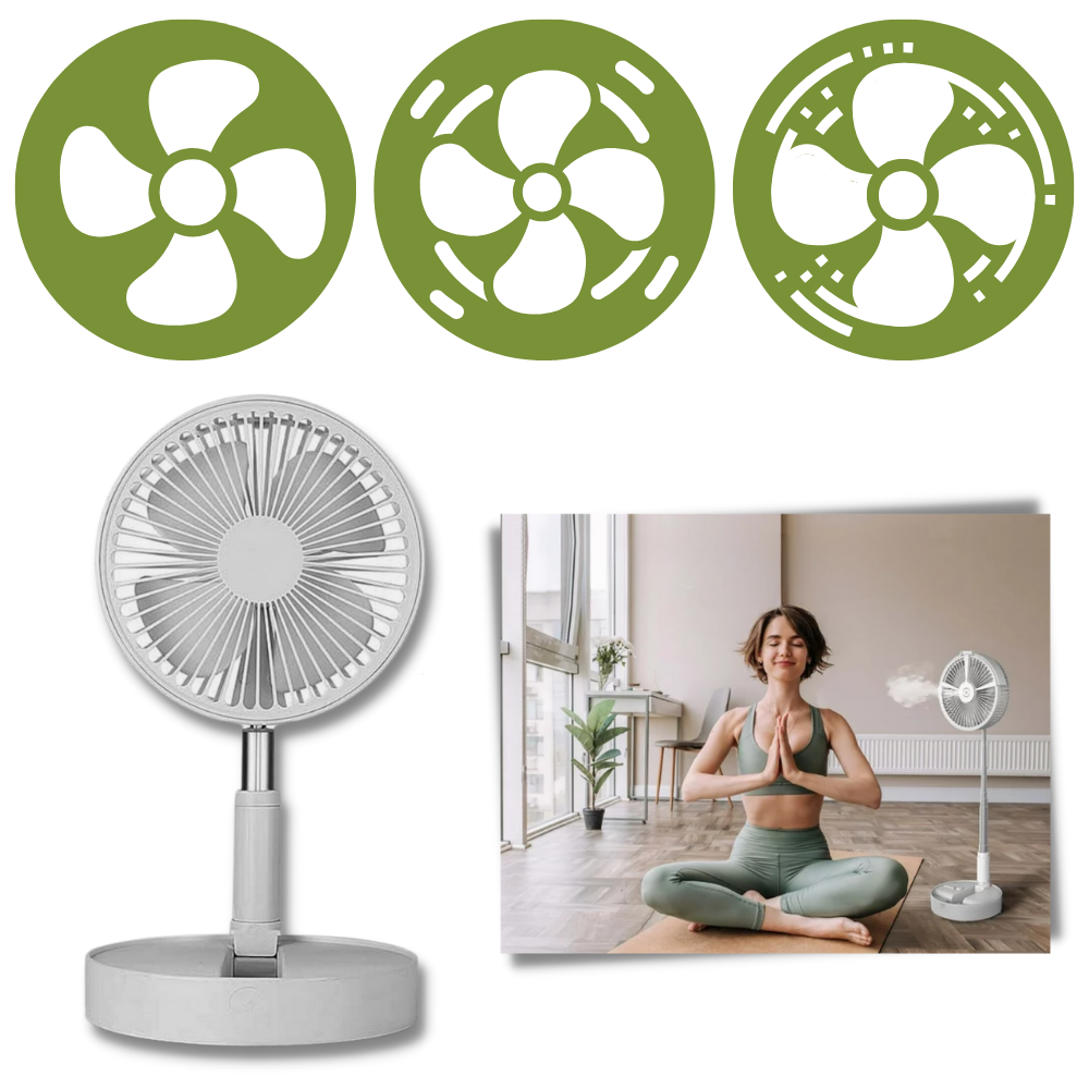 USB charging portable fan - Ozerty