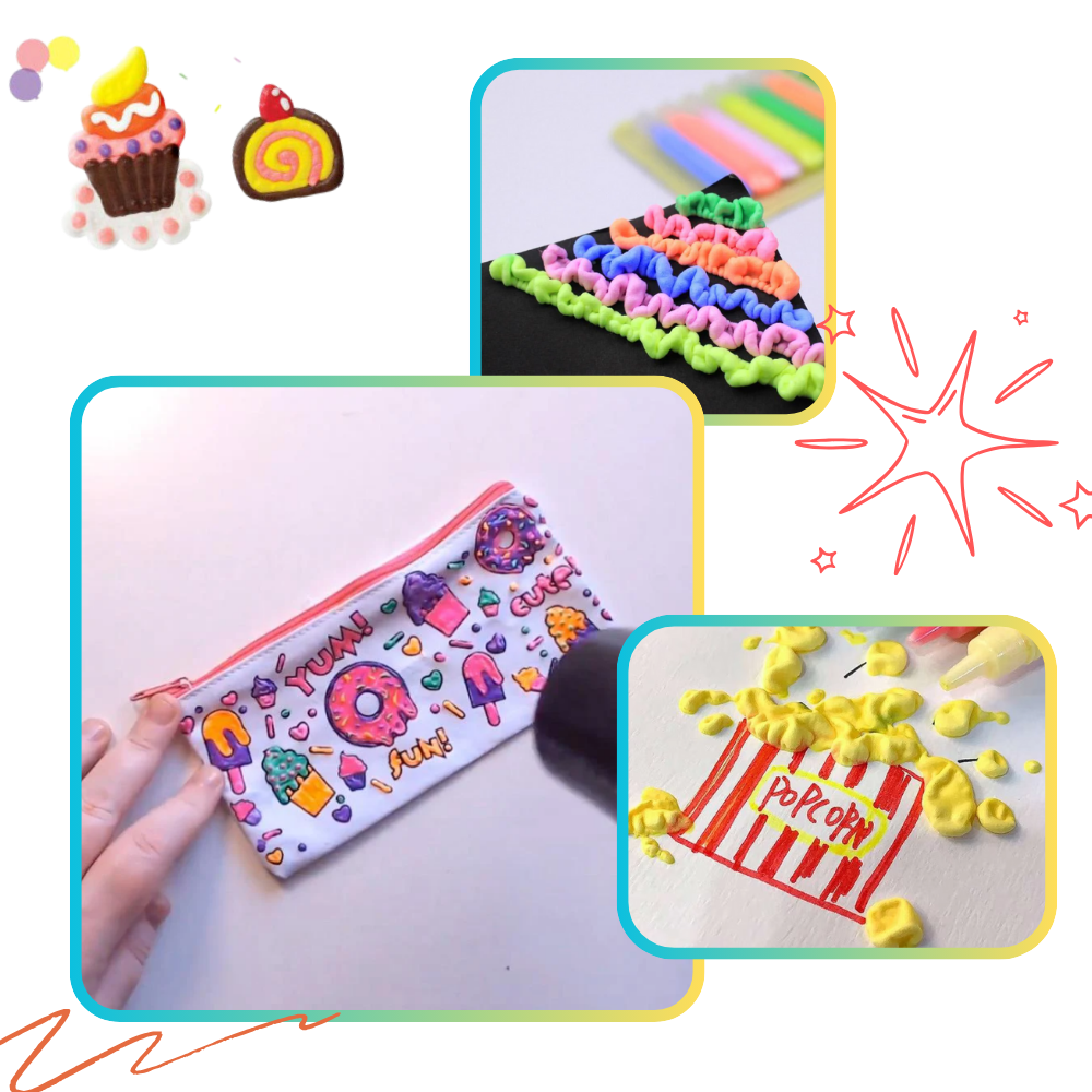 3D Puffy Bubble Popcorn Pen - Ozerty