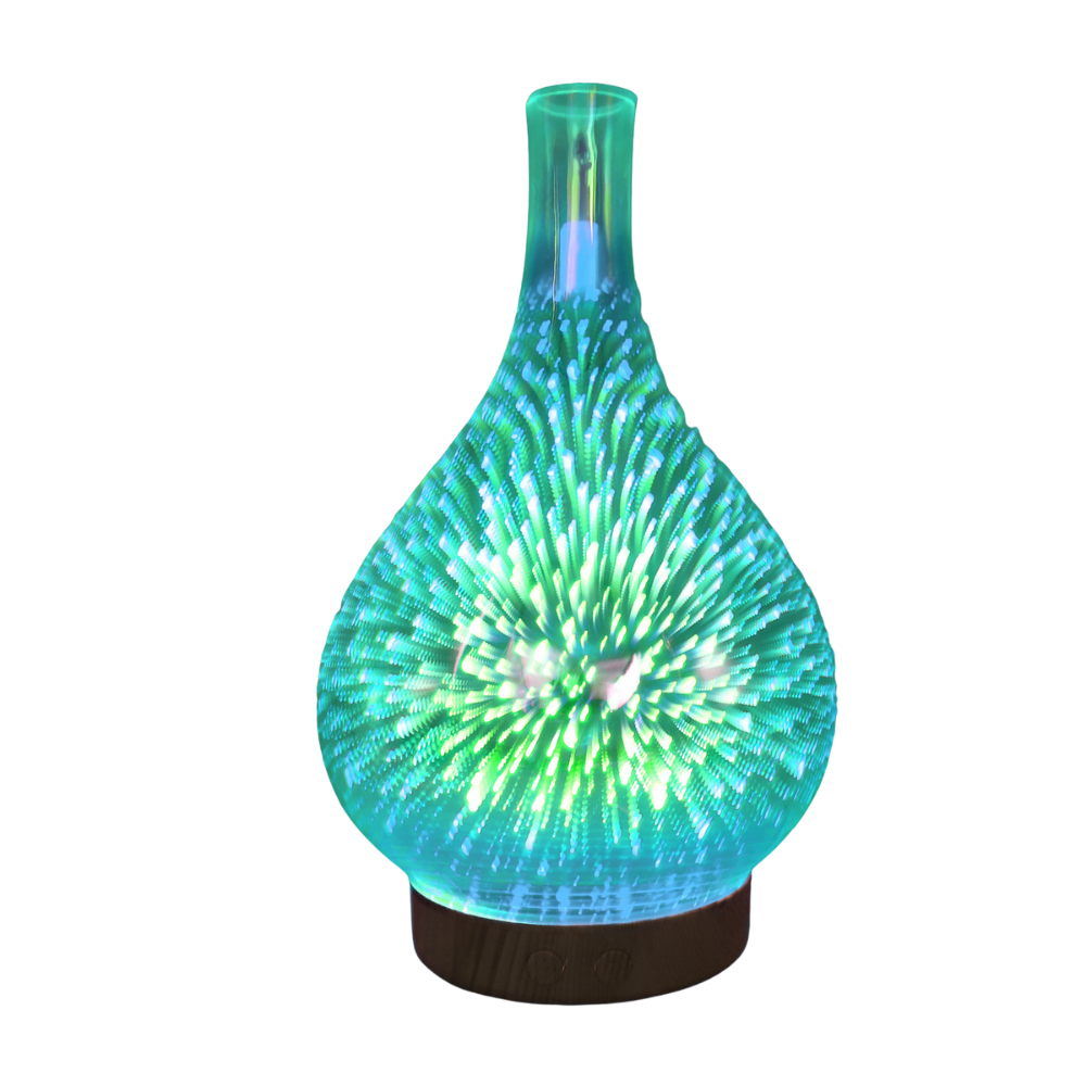 Essential Oil Diffuser Fireworks Pattern Vase Shape