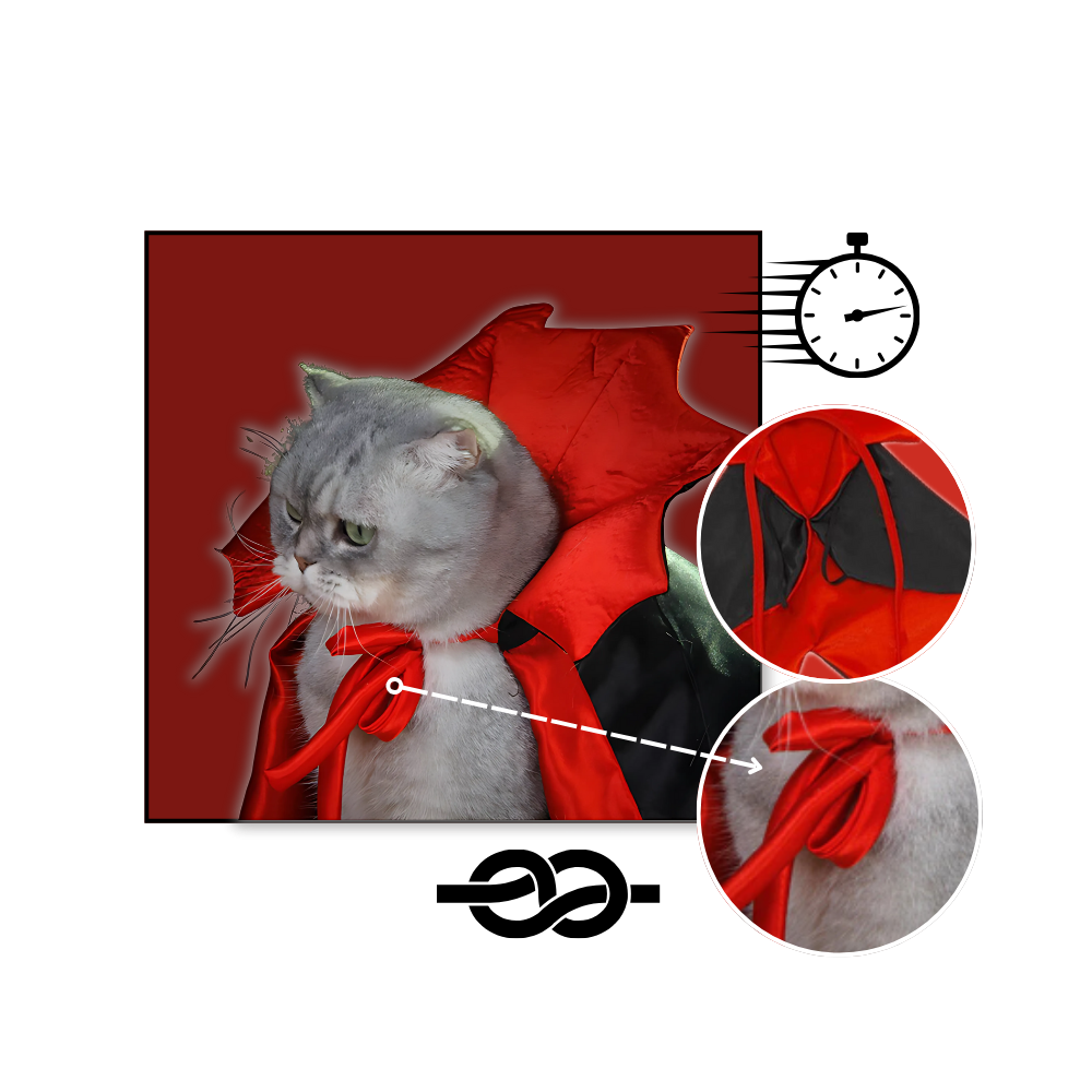 Cute Dracula Halloween Pet Costume - Ozerty