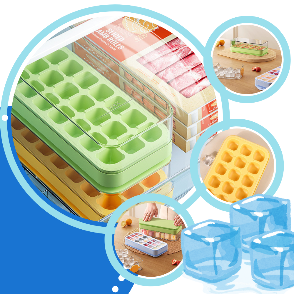 Non-stick Silicone Ice Cube Trays - Ozerty