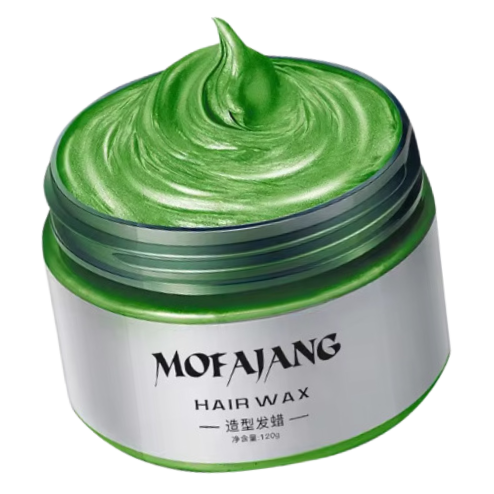 Temporary Vibrant Hair Wax Coloring -Green - Ozerty