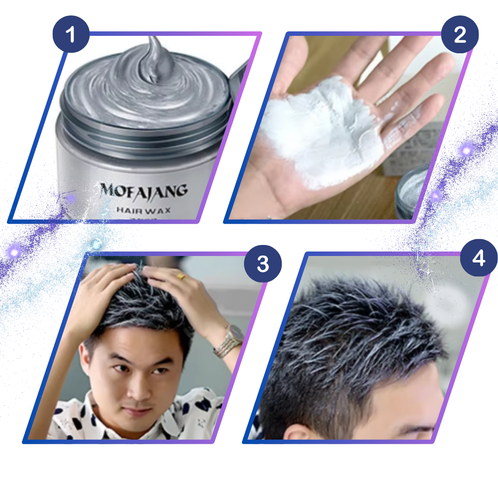Temporary Vibrant Hair Wax Coloring - Ozerty